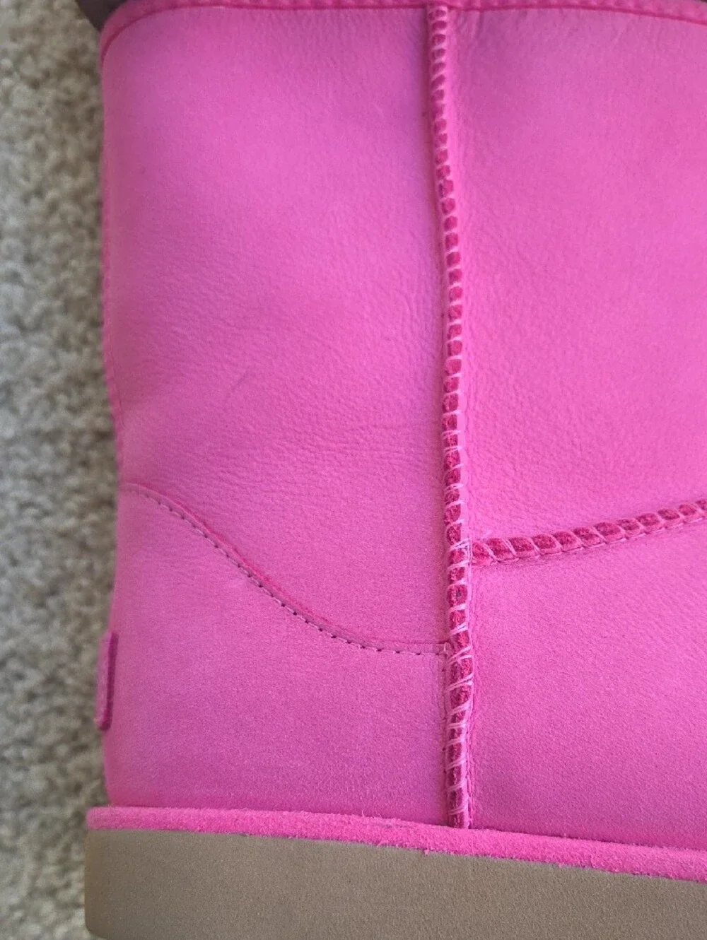 UGG Hot Pink Short Shearling Boots